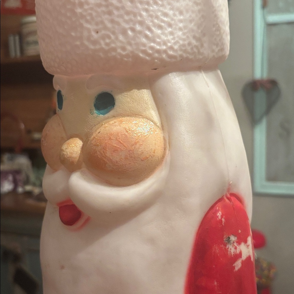 Blowmold Christmas Santa, Don Featherstone. Skinny pencil style 39” tall. - Picture 7 of 12